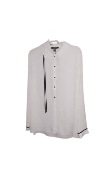 Primark White And Black Top Size Uk 18