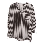 Ylh Fashion Clothes Black And White Stripe Top Size 5xl
