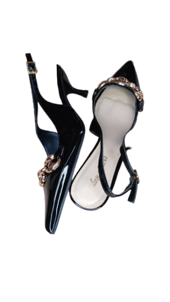 Amy Show Black Sandals Size 40