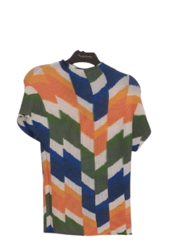 Miyaki Blue Plitted Trouser 2pcs