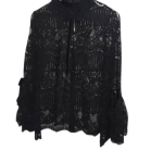 Serpil Black Lace Top Size 4