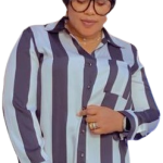 River Island London Black And Cream Top Size Uk 8