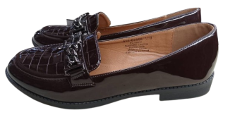 Olivia Fan Brown Flat Cover Shoe Size 40