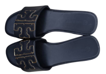 Tory Burch Black Flat Slippers Size 40