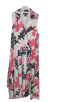 Jessica Howard White Multicolor Sleeveless Gown Size 8