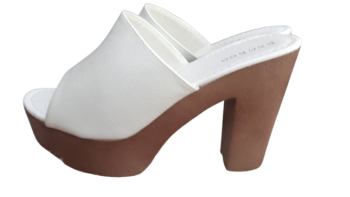 Bamboo White Slippers Size 42