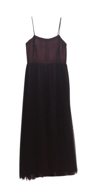Adrianna Papell Tube Black Gown Size Uk 16