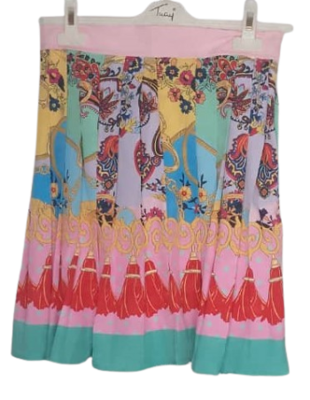Uk Pink Multicolored Short Skirt 2pcs