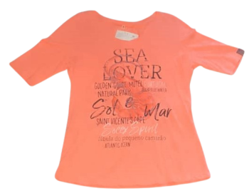Sea Lover Orange Polo Size M
