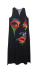Uk Black  Gown With Face Design Size  L