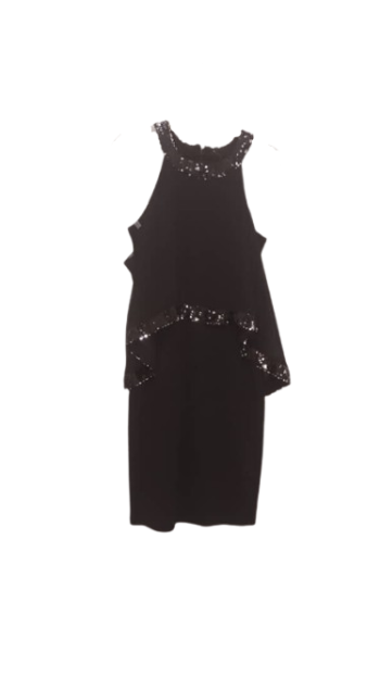 Tugce & Ece Collection Black Short Gown Size Uk 10