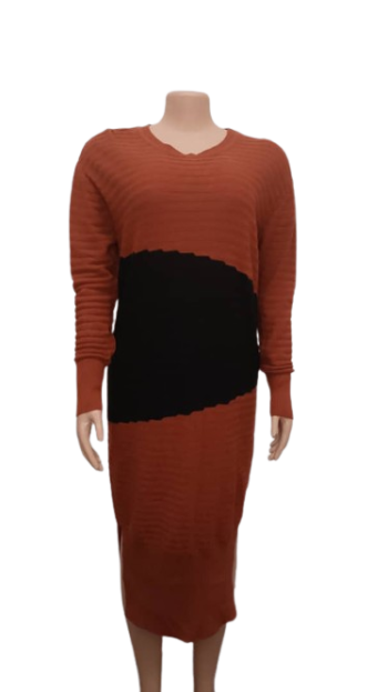 Uk Burnt Orange And Black Weather Gown