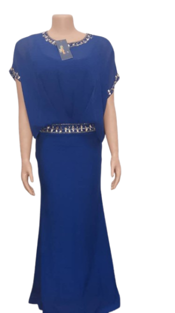 Zaffiro Royal Blue Long Gown Size 40
