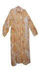 Uk Yellow And White Long Free Gown
