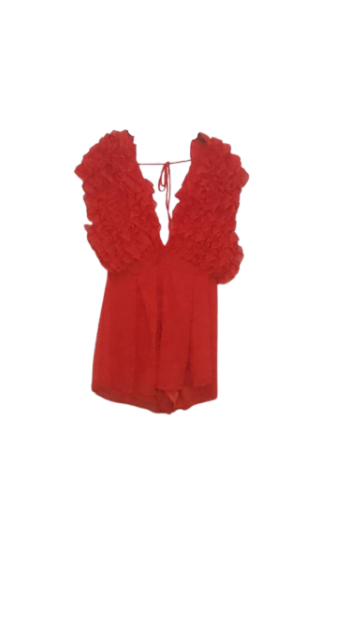 Miss Avenue Orange Jumpsuit Size L