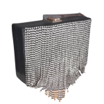 Black Stoned Female Purse