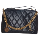 Ysl Black And Gold Female Hand Bag