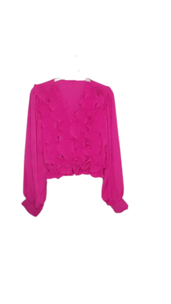 Vogue Alone Pink Plitted Top