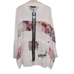 Sch White Multicoloured Top Size M