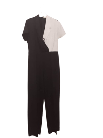 Unichic Urbam Black And White Jumpsuit Size 14