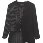 Yake Black And White Stripe Blazzers Size 40