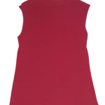Oreya Red Turtleneck Sleeveless Polo Size L