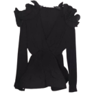 Uk Black Plitted Top