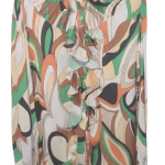 Lumiance Green Multicolor Top Size M