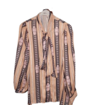 Kongquetai Gold And Black Longsleeve Top