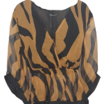 Tugce & Ece Black And Yellow Top Size 38