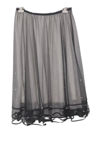 Womma Black And White Skirt Size Uk 18