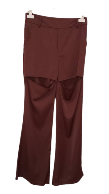 Uk Brown Trouser 2pcs Witth Open Knee Size L