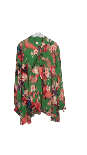 Moments Green Multicoloured Top