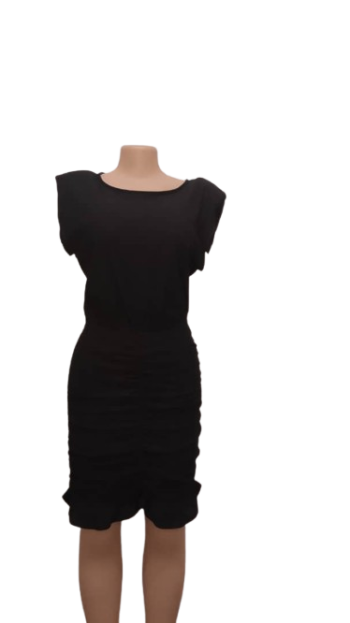 New Look Black Short Gown Size Uk 10