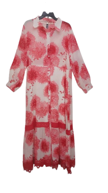 Nana White And Pink Gown Size Xxl