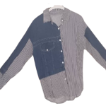 Uk White And Navyblue Top