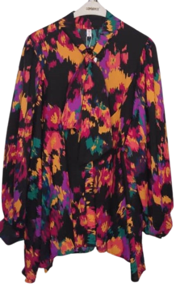 Moments Black Multicoloured Top