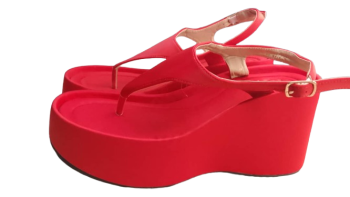 Zara Red Sandals Size 42