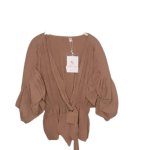 Moments Coffee Brown Plitted Top