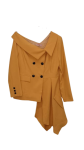 J'esma Fashion Yellow Trouser Suits Size Uk 16