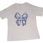 Hezhi &jzs White Polo With Blue Butterfly Design Size Xl