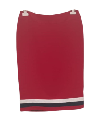 B 3 Red Skirt Suite Size Uk 18