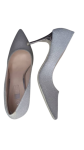 Lucky Silver Heel Cover Shoe Size 41