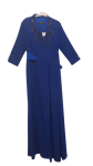 Ons Line Royal Blue Wrap Long Gown Size 36
