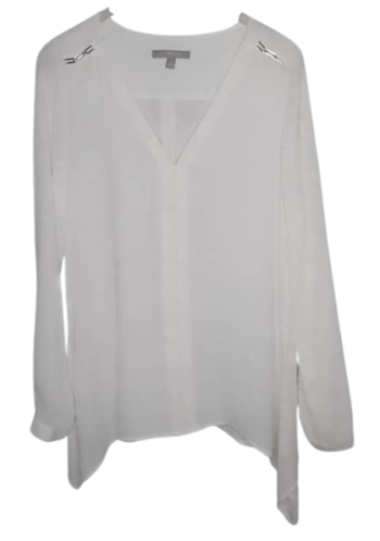 Ny Collection White Top Size M