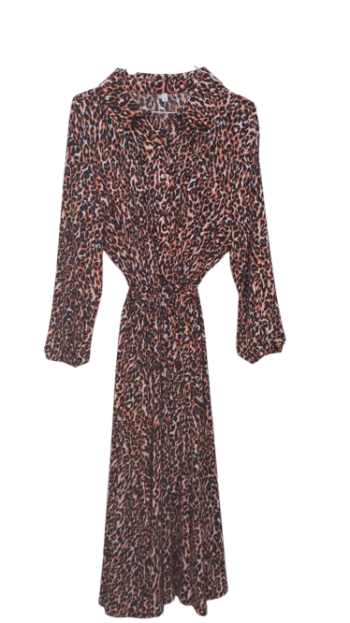 River Island Orange,black And White Gown Size 18