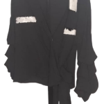 Miarte Black Wrap Top Size 2