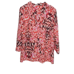 Ny Collection Peach Multicolored Top Size M