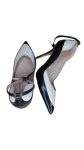 Studio Tmls Black And White Heel Cover Shoe Size 38
