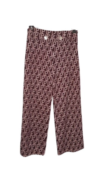 Pole Pole Plus Peach,brown Trouser Size 46